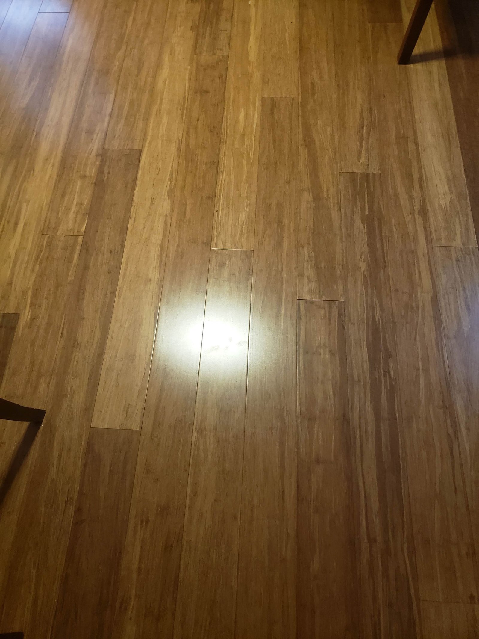 Renovated room with hardwood floor