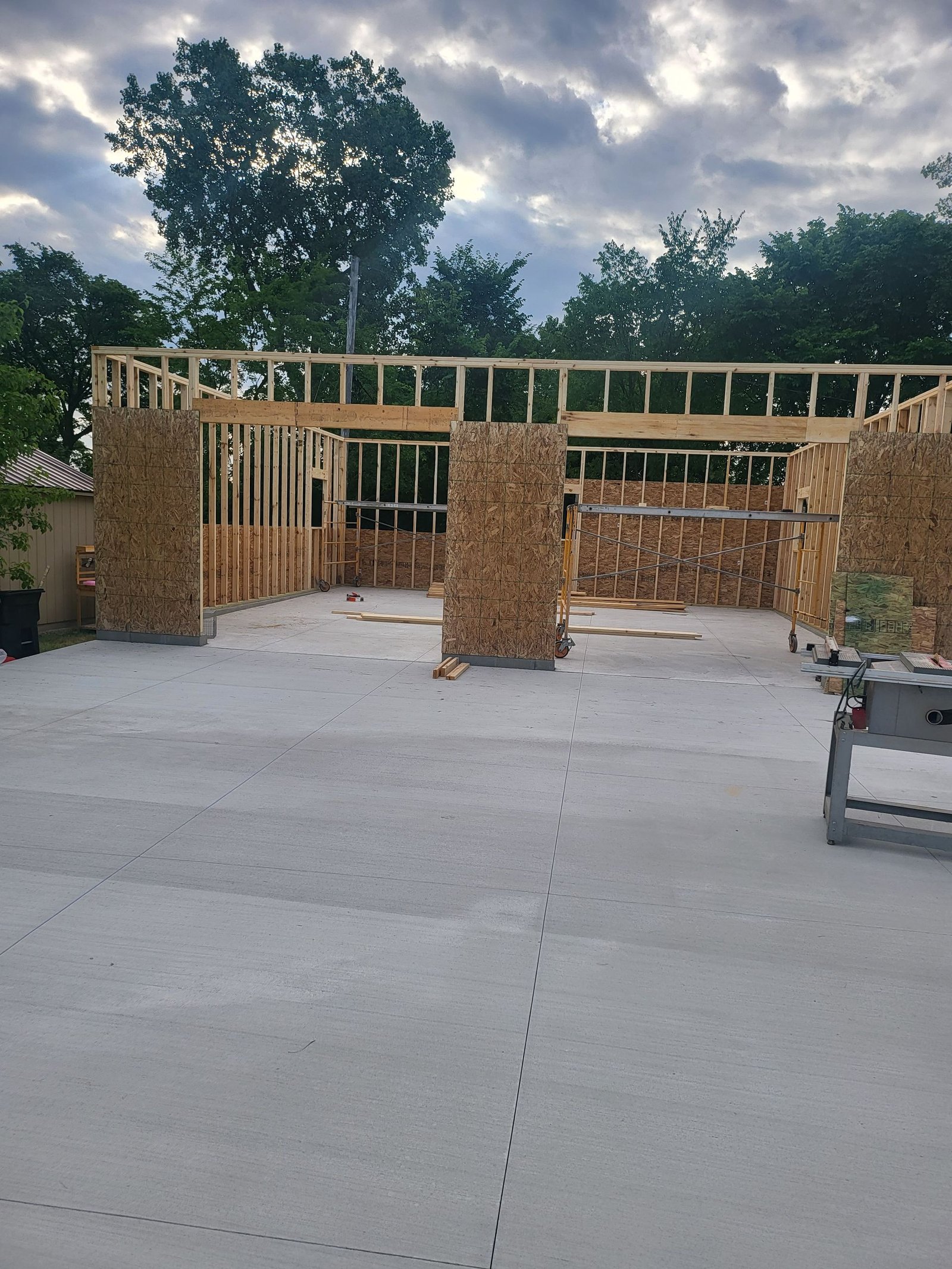 Outdoor structure framing